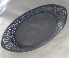 Vintage Pairpoint Mfg New Bedford Quadruple Plate B1220 Tray, 12 3/4" G1