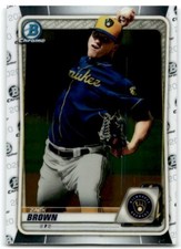 2020 BOWMAN CHROME PROSPECTS ZACK BROWN MILWAUKEE BREWERS #BCP-34