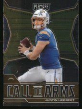Justin Herbert 2021 Panini Playoff Call To Arms #CA-JHE  Football Card