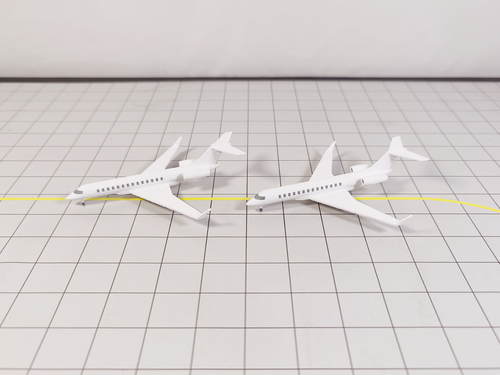 2x Bombardier Global 7500 Business Private Jet Modelos Escala 1:400 Diorama - Imagen 8 de 10
