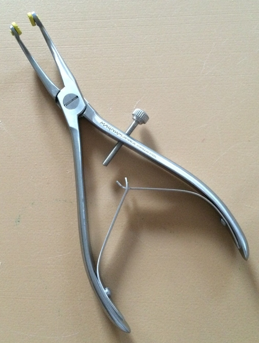 Magnum Dental Crown Gripper & Remover Pliers With Silicone Tips - 6" Stainless Steel