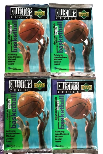1995-96 Upper Deck Collectors Choice Basketball Lot of (4) Factory Sealed Packs