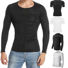 Men Slimming Body Shaper Vest Abs Abdomen Compression Shirt Undershirt Tank Tops