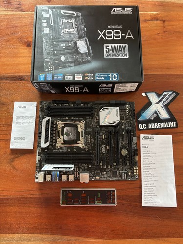 ASUS X99-A Intel X99 ATX Mainboard Sockel LGA 2011-3 in OVP + Blende