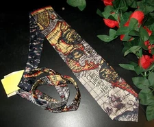 Appointed Apparel by Living Epistles Men's Necktie Abstract Map