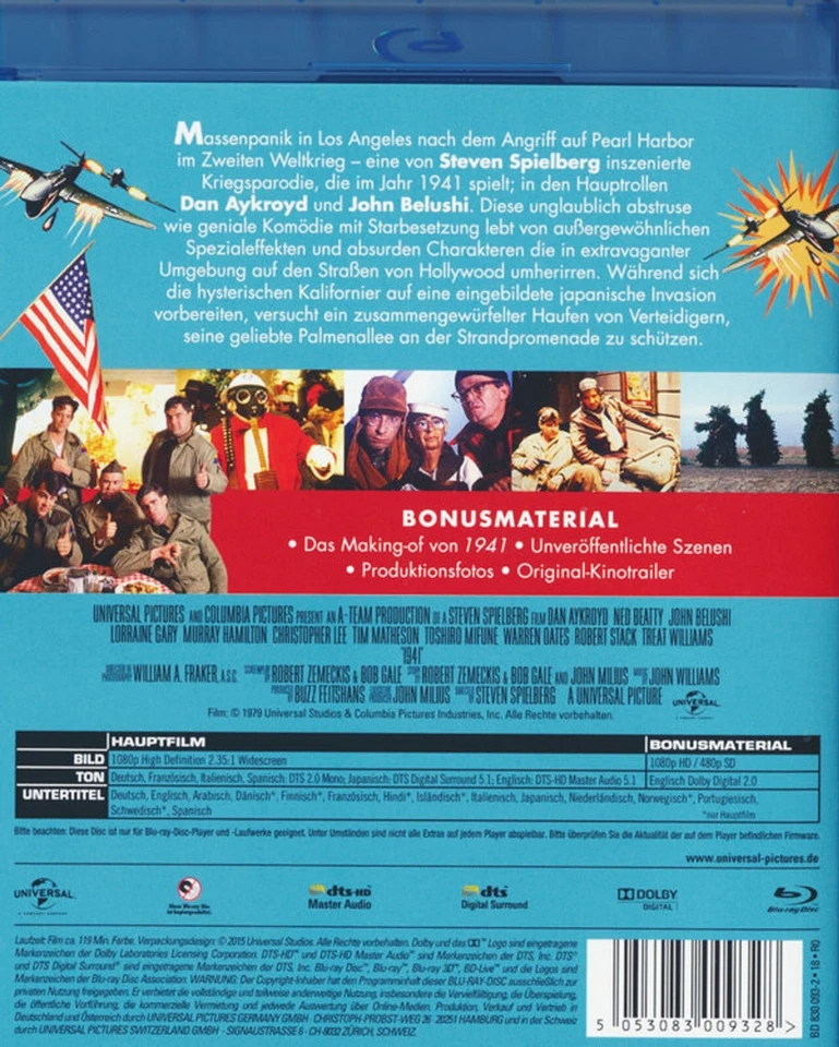 1941 - Wo bitte geht's nach Hollywood (1979)[Blu-ray/NEU/OVP] Steven Spielberg - Bild 2 von 4