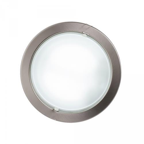 Litecraft Recessed Downlight Circular Ceiling Spotlight - Satin Chrome Clearance