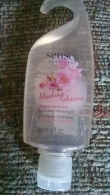 (2)---Blushing Charm Cherry Blossom Shower Gel AVON Retired OLD STOCK New Sealed