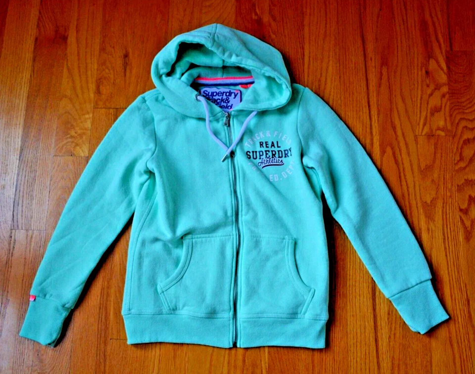 Superdry Mujer Track & Field Chaqueta con Capucha Cremallera US Talla 8/EU Talla 40 Foto 4 de 4