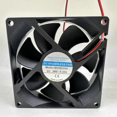 1 Pc. HuiFeng Fan BDH9225S DC24V 0.20A 9225 92*25MM 2 wire cooling fan ...
