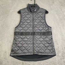Nike Womens Running Aerolayer Thermore Vest Black Size Medium Gilet bv3869