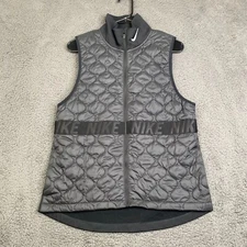 Nike Womens Running Aerolayer Thermore Vest Black Size Medium Gilet bv3869