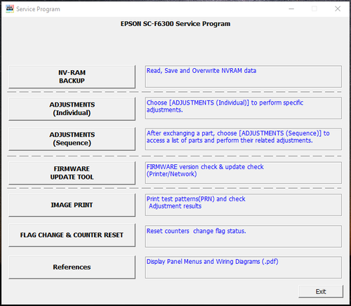 Service Program for Epson SureColor 