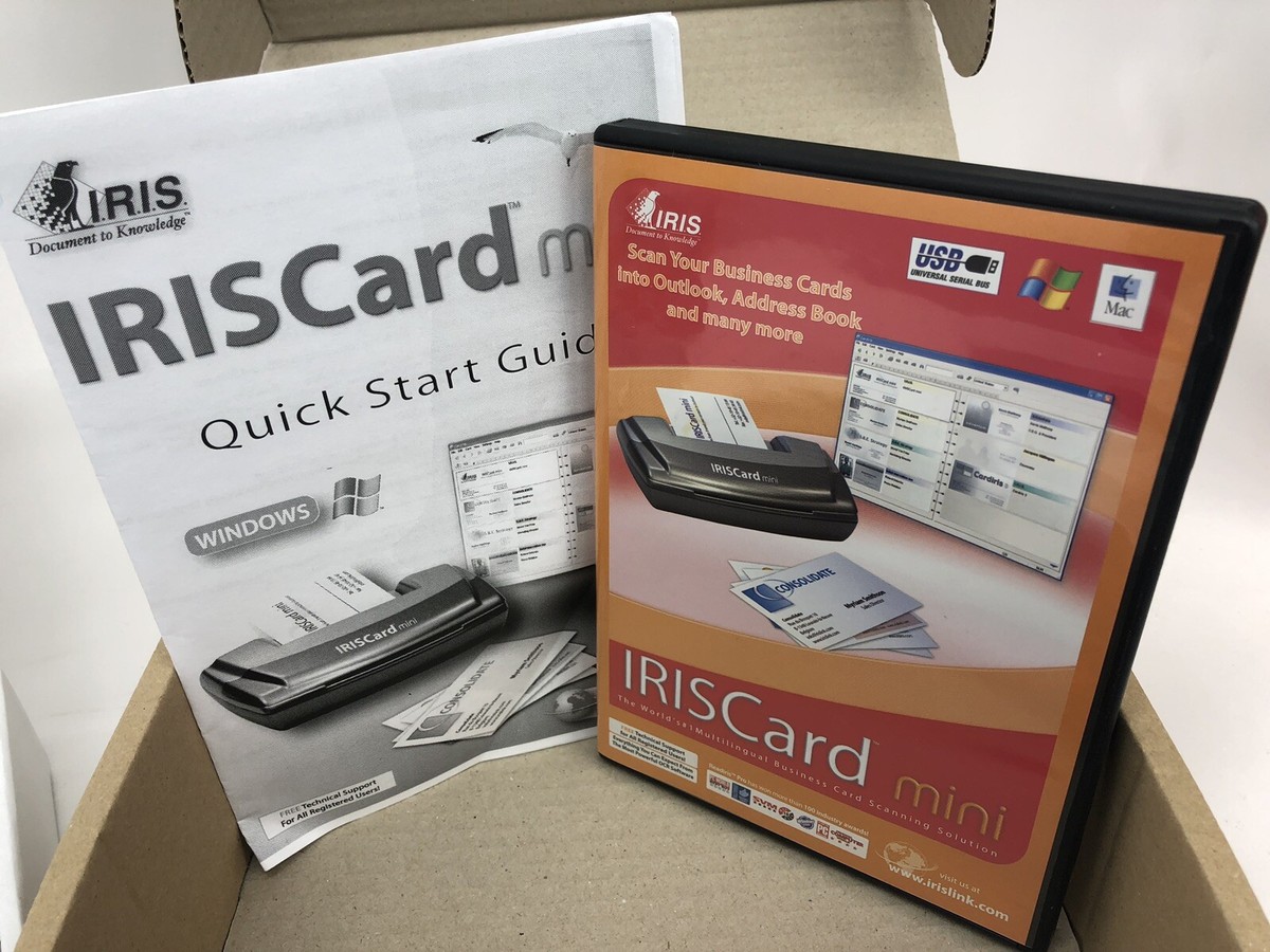 Scanner De Cartes De Visite IRIS Card Mini - Neuf - Compact Et Pratique