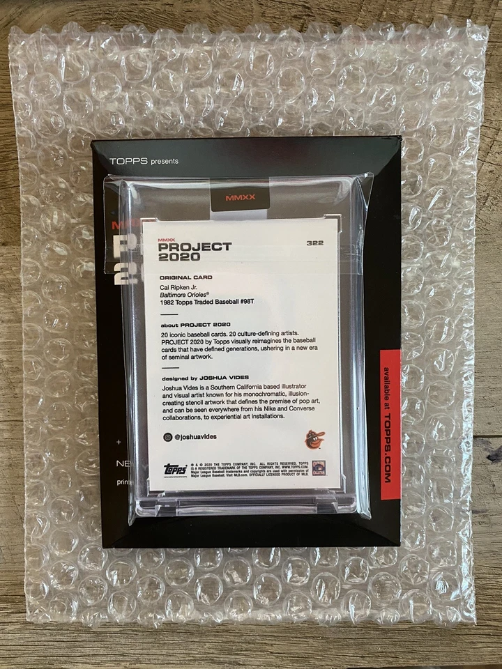 Topps Project 2020 Cal Ripken Jr. Card #322 by JOSHUA VIDES - Orioles IN HAND - Image 2 of 2