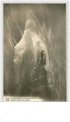 74.CHAMONIX.GROTTE DU MONT BLANC AU GLACIER DES BOSSONS