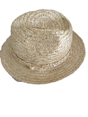 Selected by B. M. And. S. chapeau de paille de Madagascar doré 54cm - Photo 1/3