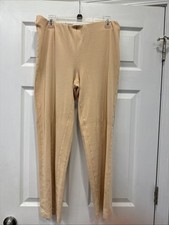 Lands End Pants Women - Khaki - Size 10 - Stretch Waist Band - No Pockets