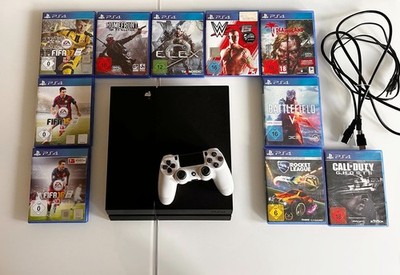Sony PlayStation 4 PS4 500GB CUH-1004A + 10 Spiele + Controller | Getestet