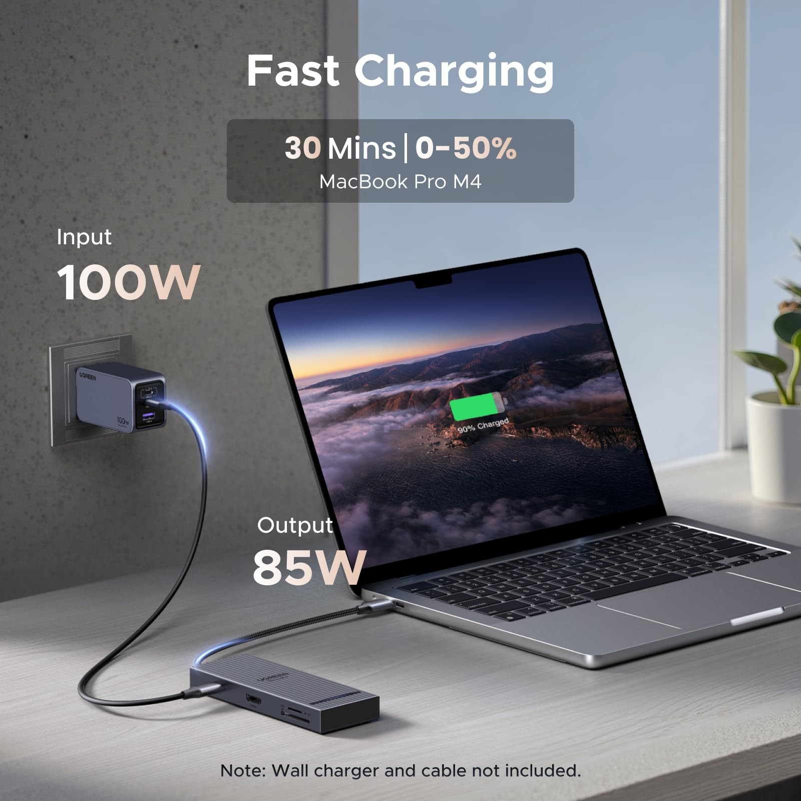 UGREEN Revodok Pro 8 en 1 Hub USB-C 4K 60Hz HDMI 100W PD 10Gbps SD MicroSD Negro, imagen 5