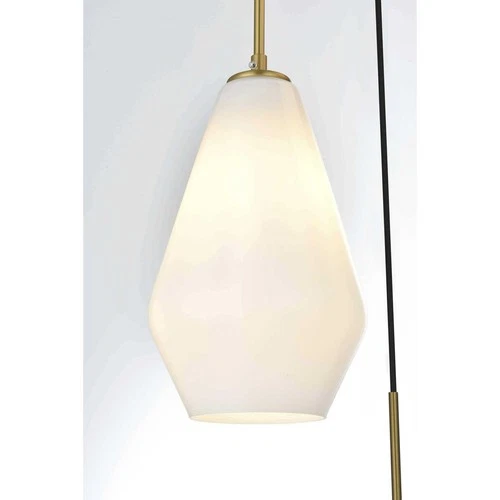 Living District LD2269SG Gene 3 Light 17 inch Satin Gold Pendant Ceiling Light - Picture 6 of 10