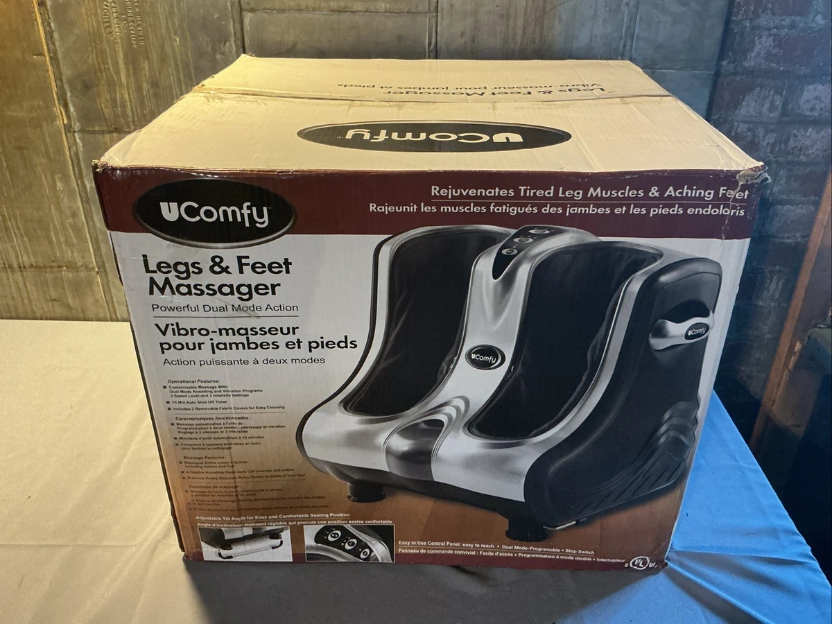 ucomfy leg foot calf and ankle massager squeeze and vibration uComfy Unisex UComfy Leg, Foot, Calf, and Ankle Massager (Squeeze and  Vibration) 8072, Silver, NO Size : Amazon.com.au: Health, Household &  Personal Care main image 1