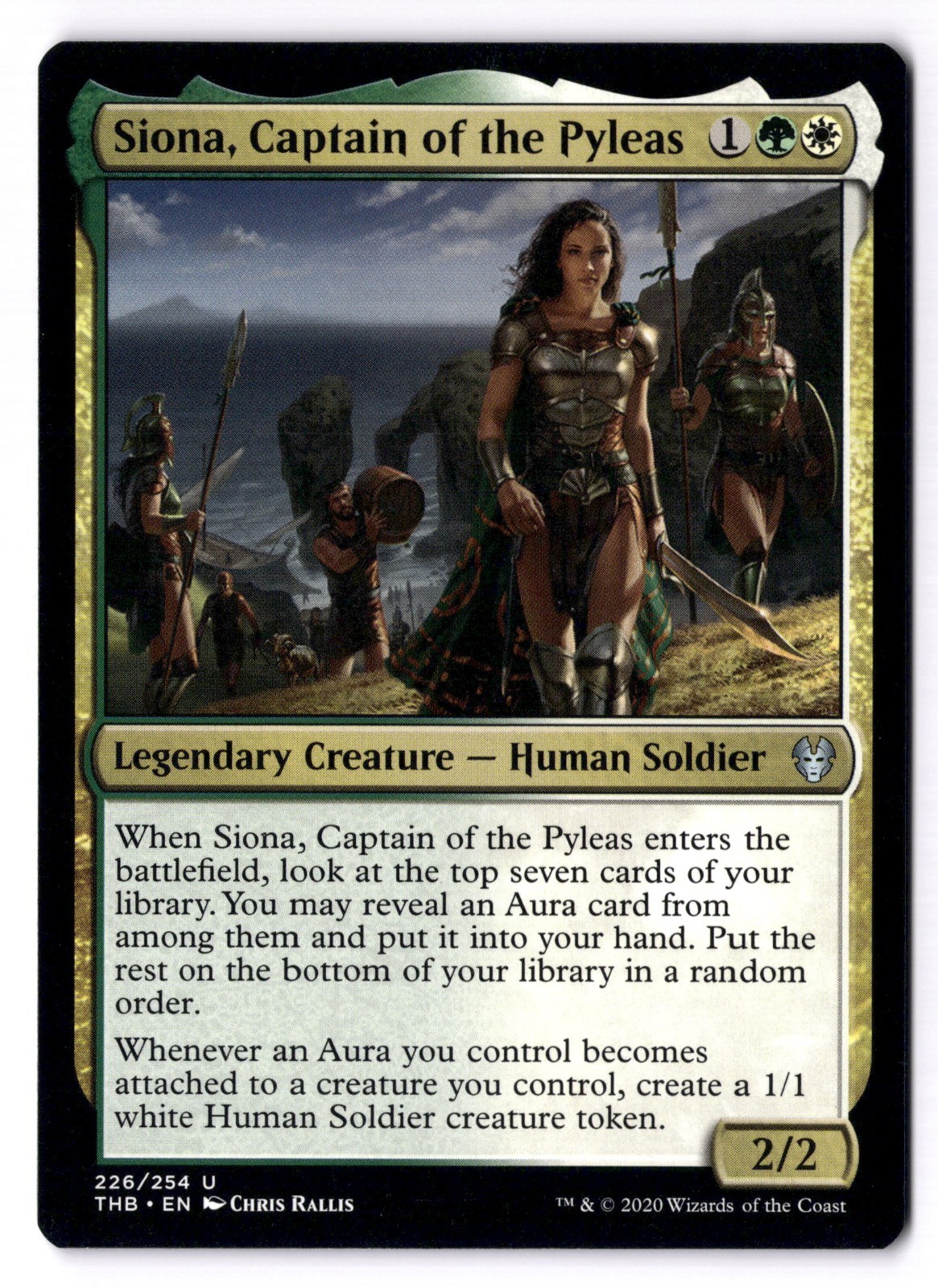 Siona, Captain Of The Pyleas NM* Theros Beyond Death 226/254 mtg -UnltdCards