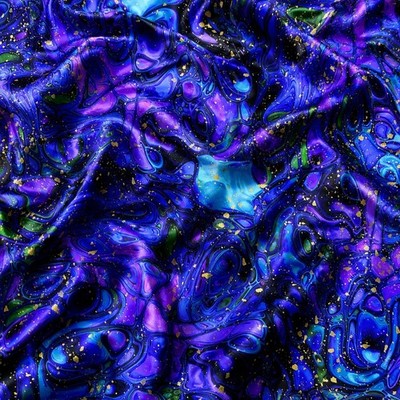 Timeless Treasures Evening Glow Purple Marble Swirl Cotton Fabric by the Yard