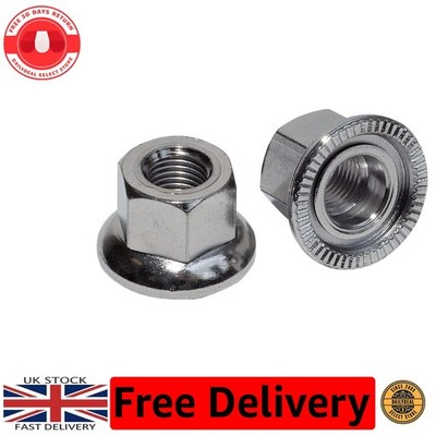High-Quality Silver Track Nut - 10mm Hex Fastener for Bicycle Maintenance