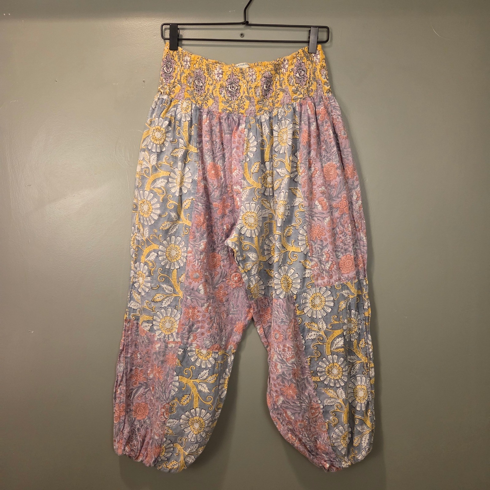 Earthbound Women's Patchwork Harem Pull On Pants … - image 1