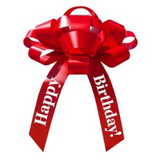 Happy Birthday Car Bow 30" USA Made Magnetic Giant 47" Waterproof Gift Bow New