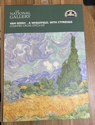 Counted Cross Stitch Kit ~ DMC Van Gogh's A Wheatfield with Cypresses #BL106771