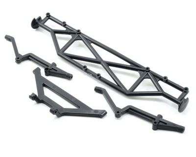 Team Associated SC10 Bumper hinten und Strebe ASC9817 Team Associated SC10.2, 