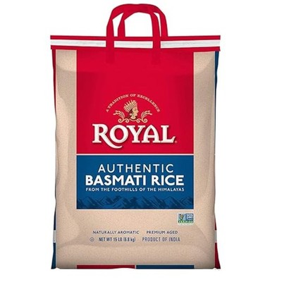 Royal Basmati Rice 15 lb Bag