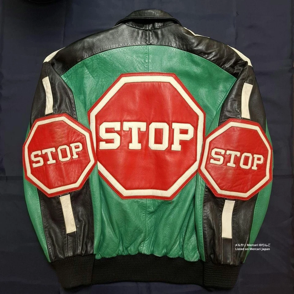 Vintage Michael Hoban Green Leather Jacket M Size 1990s - Image 4 of 4