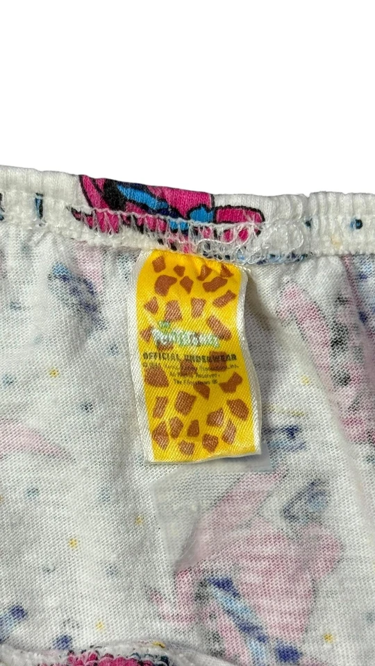 Vintage Flintstones Dino Underwear Kids Small Cartoon Skier Yabba Dabba Doo 90s - Image 3 of 3