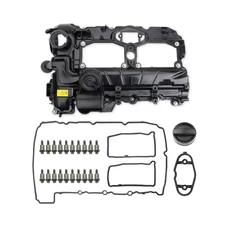 MITZONE N26 Engine Valve Cover with Gasket Bolts Kit & Oil Cap for BMW 2012/2...