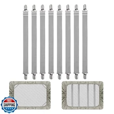 QoeCycth 8Pcs Adjustable Bed Sheet Straps Clips, Elastic Mattress Sheet Faste