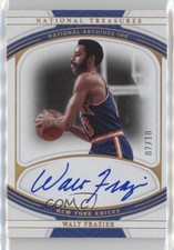 2021 Panini National Treasures Archives Ink Gold 7/10 Walt Frazier Auto HOF 7o6