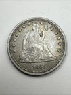 1861 Civil War Era Seated Liberty Silver Quarter Sharp XF Old US Coin