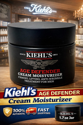 Kiehl s Age Defender Cream Moisturizer for Men 1.7oz/50ml Anti-Aging Firming NEW