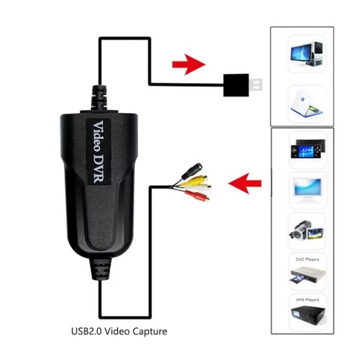 1X(USB2.0-Videoaufnahmekarte, Einzelkanal-USB-Aufnahme, AV-Signalaufnahme, 2281 - Bild 3 von 6
