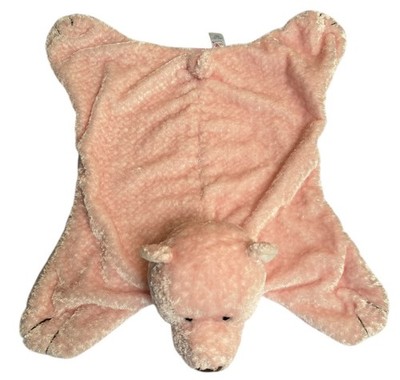Baby Gund Comfy Cozy Pink Bear Plush Security Blanket Lovey Play 