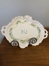 Vintage Jean Pouyat Limoges J.P.L. Painted Daisies Daisy Platter Plate Tray Oval