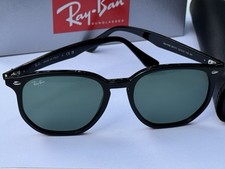 NEW Ray-Ban RB4306 601/71 Polished Black/Dark G-15 Green Sunglasses 54mm