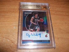 2020-21 Panini Blue Prizm Draft Picks Basketball CJ Elleby Graded Auto Card /149