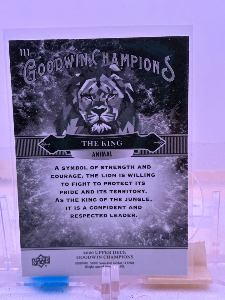 2020 UD Goodwin Champions Splash of Color Pick Your card/Finish Your Set - Image 2 of 2