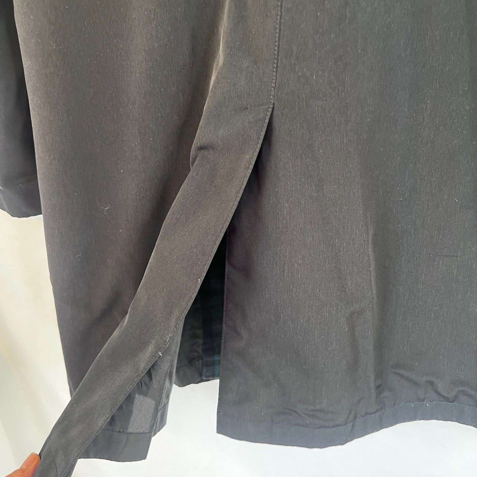 Talbots Black Basic Lightweight Short Trench Jack… - image 7