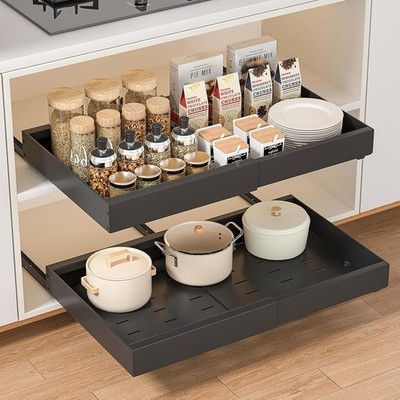 Teleskopschublade Küchenschublade Telescopic Drawer Cabinet Organizer Ausziehbar
