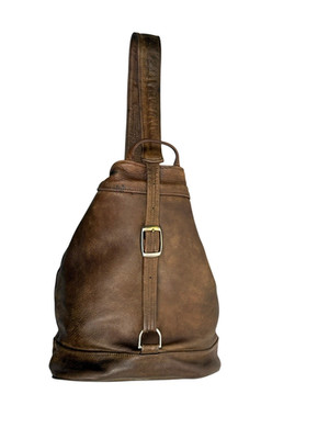 SVEN Berkeley Backpack Tote Brown Genuine Leather Hand Made in Berkeley USA